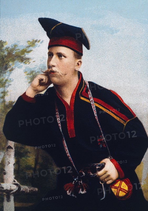 Lapp Man, Chromolithograph of Photograph, 1894