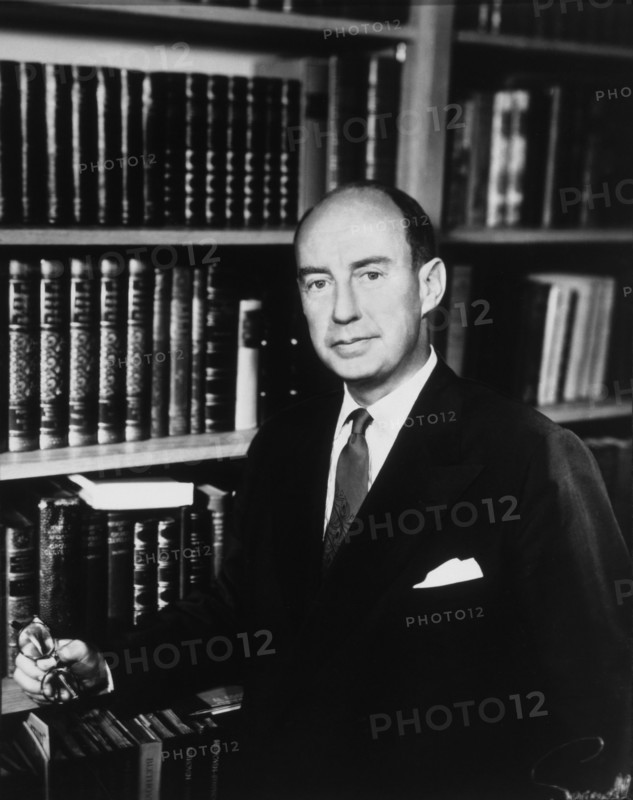 Adlai Stevenson (1900-1965), American Statesman, Governor of Illinois and Twice Candidate for U.S. President, Portrait, 1956