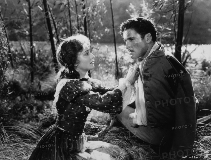 Olivia de Havilland and Errol Flynn, On-Set of the Film, "The Charge of the Light Brigade", 1936