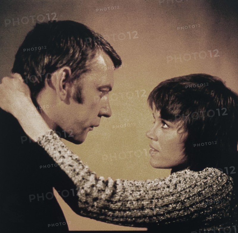 Jane Fonda and Donald Sutherland, On-Set of the Film, "Klute", 1971