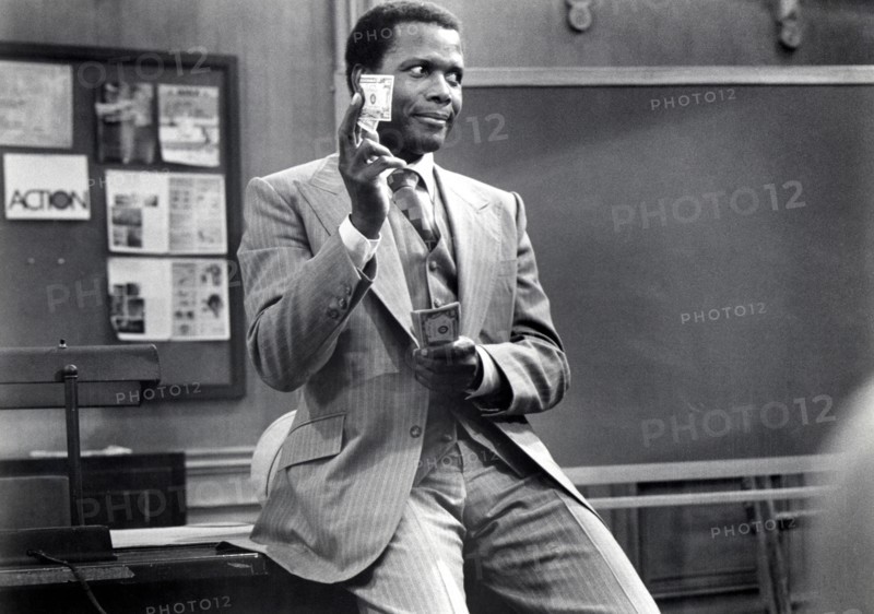Sidney Poitier on-set of the Film, "A Piece of the Action", 1977