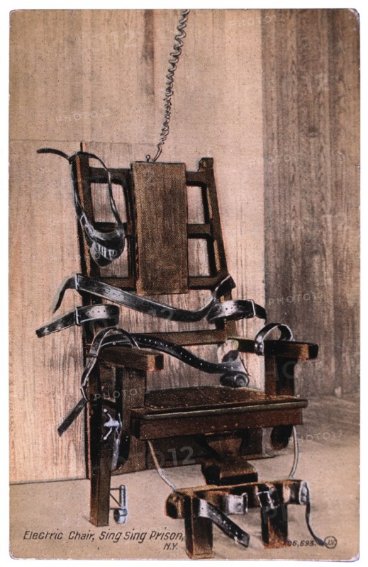 Electric Chair, Sing Sing Prison, New York, USA, circa 1900