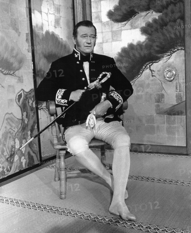 John Wayne on-set of the Film, The Barbarian and the Geisha, 1958, TM & Copyright (c) 20th Century Fox Film Corp. All rights reserved.