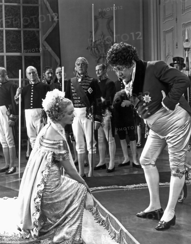 Miriam Hopkins and Olaf Hytten on-set of the Film, Becky Sharp, 1935