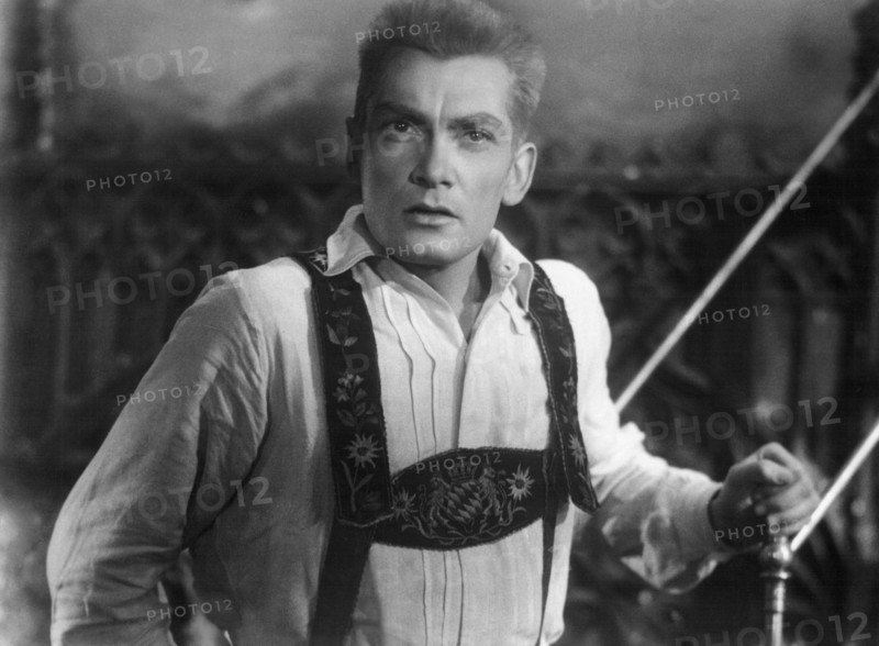 Jean Marais on-set of the Film, The Eagle Has Two Heads, (aka L'Aigle a Deux Tetes), 1948