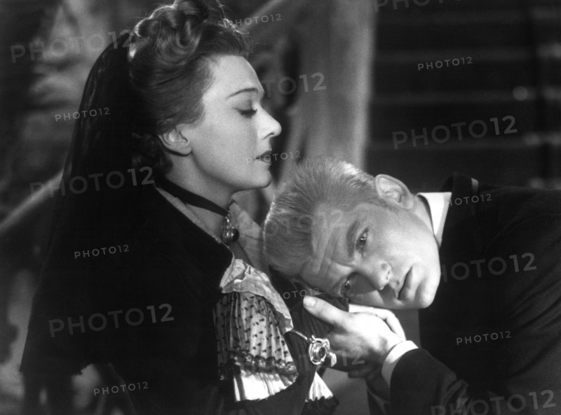 Jean Marais & Edwige Feuillere on-set of the Film, The Eagle Has Two Heads, (aka L'Aigle a Deux Tetes), 1948