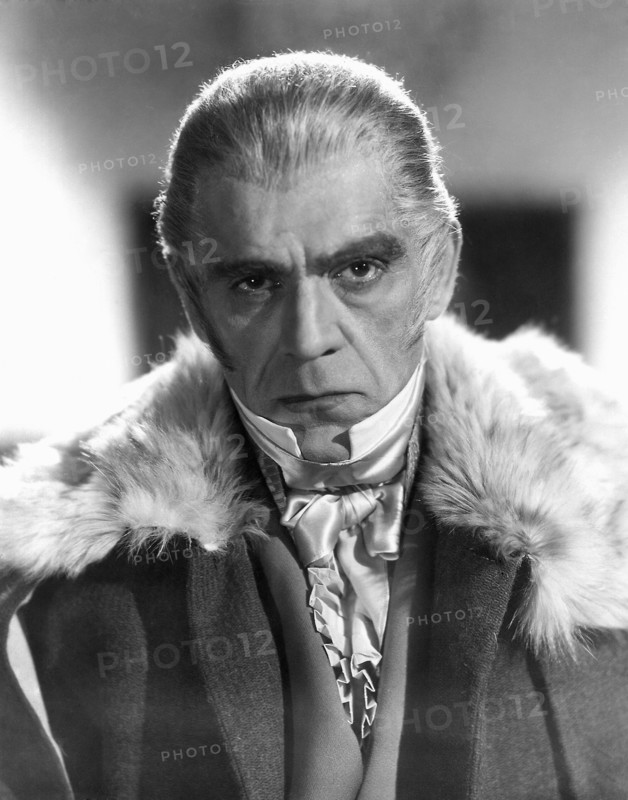 Boris Karloff on-set of the Film, The House of Rothschild, 1934