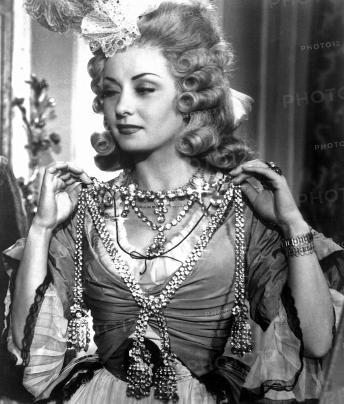 Viviane Romance on-set of the Film, The Queen's Necklace, (aka L'Affaire du Collier de la Reine), 1946