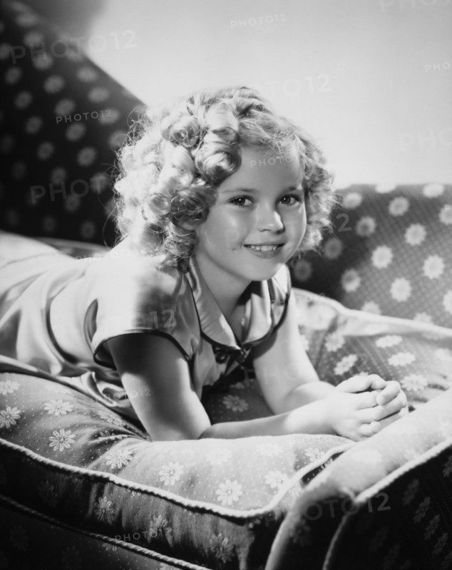 Shirley Temple, Smiling on Sofa, Portrait, circa 1935