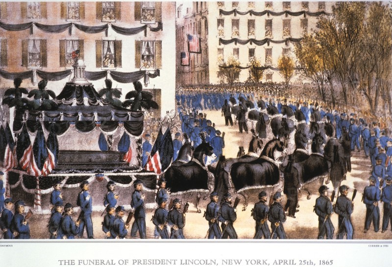 The Funeral of President Lincoln, New York, April 25th, 1865, Lithograph, Currier & Ives, 1865