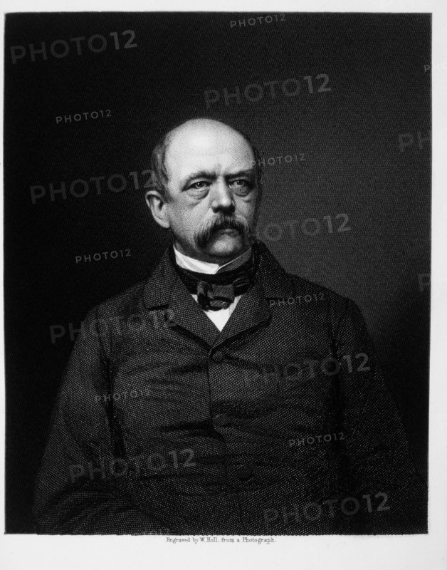 Otto von Bismarck, (1815-1898), Statesman and Chancellor of Germany, Engraving, 1871
