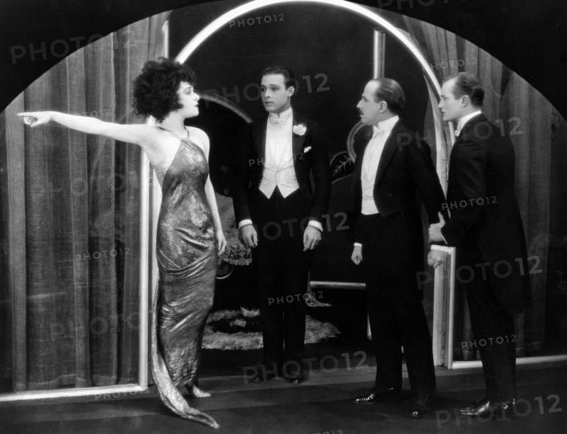 Alla Nazimova, Rudolph Valentino, Arthur Hoyt and Rex Cherryman, on-set of the Silent Film, "Camille", 1921
