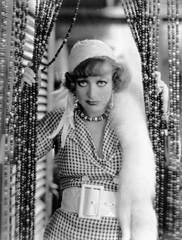 Joan Crawford, on-set of the Film, "Rain" Directed by Lewis Milestone, 1932