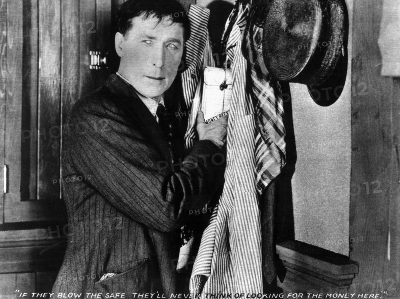 William S. Hart, on-set of the Silent Film, "Sand!", 1920