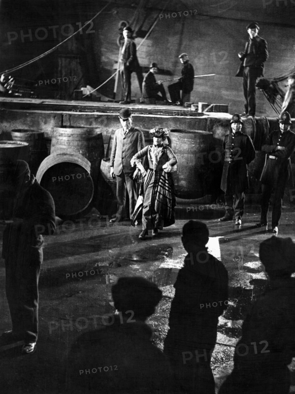 Valeska Gert, on-set of the Film, "The Threepenny Opera (Die Dreigroschenoper)" Directed by  G. W. Pabst, 1931