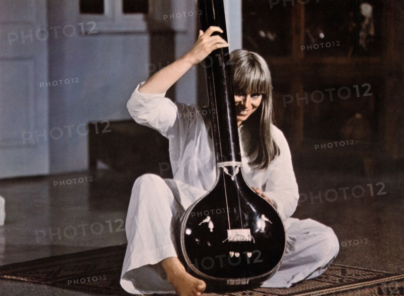 Rita Tushingham, on-set of the Film, "The Guru", 1969