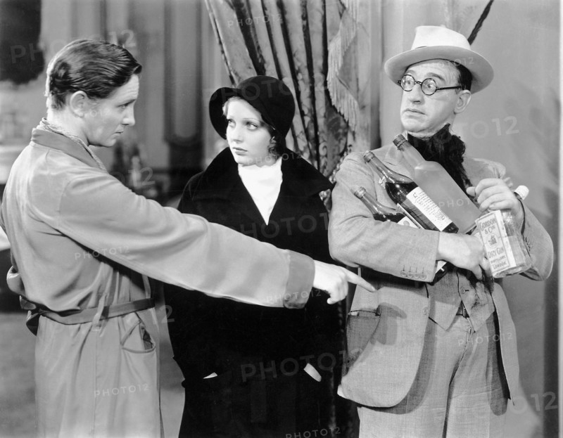 Robert Williams, Loretta Young, Walter Catlett, on-set of the Film, "Platinum Blonde", 1931