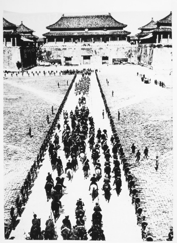 Foreign Troops Entering Beijing, China during Boxer Rebellion, circa 1900