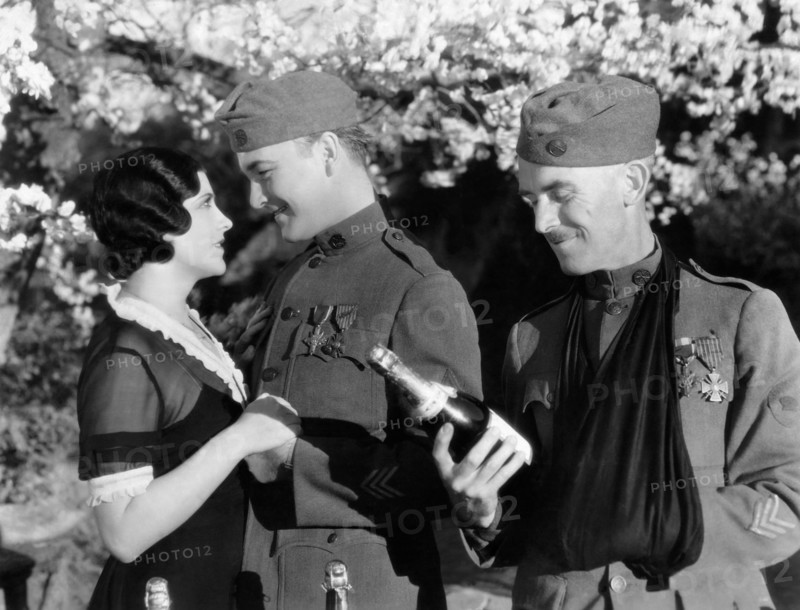 Marion Shilling, William Boyd & James Gleason, on-set of the Film, "Beyond Victory", 1931