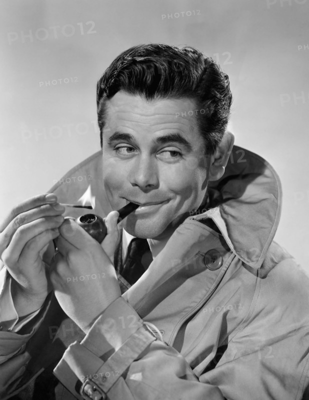Glenn Ford, Publicity Portrait, on-set of the Film, "Gallant Journey", 1946