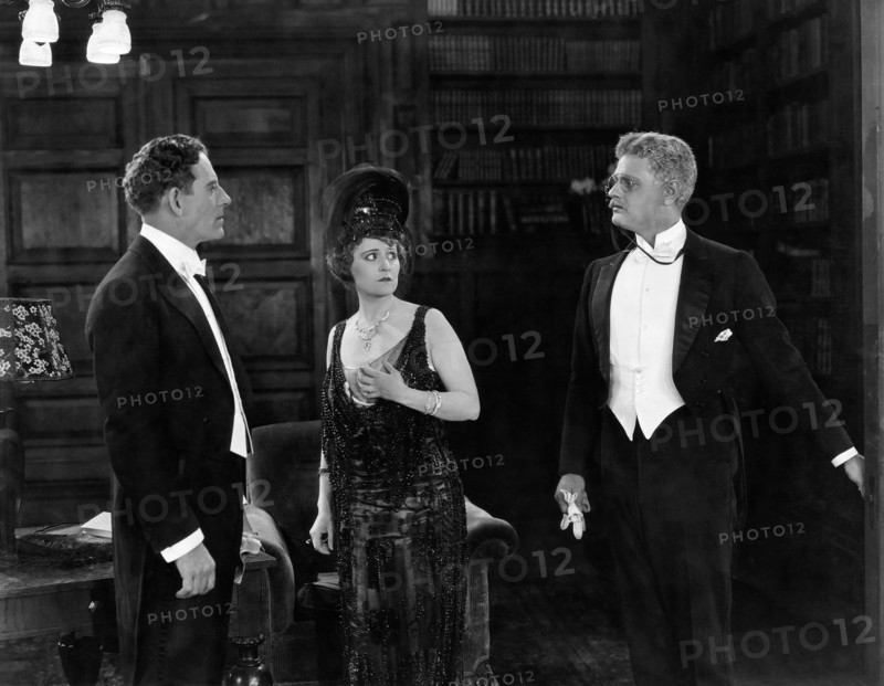 James Kirkwood, Fontaine La Rue, Alan Hale, on-set of the Silent Film, "The Great Impersonation", 1921