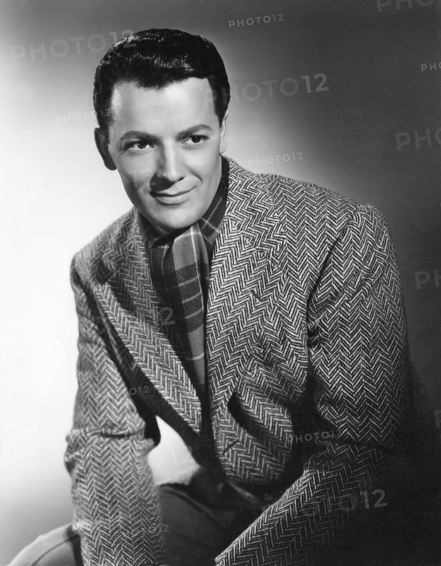 Cornel Wilde, Portrait, on-set of the Film, "Wintertime", 20th Century Fox, 1943