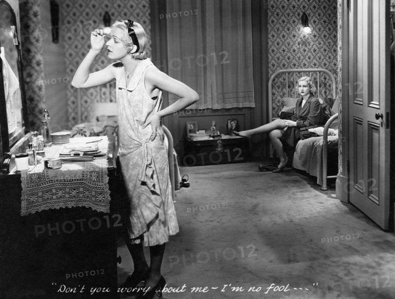 Dorothy Hall and Judith Wood, on-set of the Film, "Working Girls", 1931