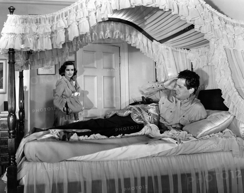 Teresa Wright, Dana Andrews, on-set of the Film, "The Best Years of our Lives", 1946