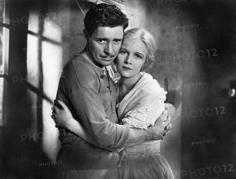 Ronald Colman, Ann Harding, on-set of the Film, "Condemned", 1929