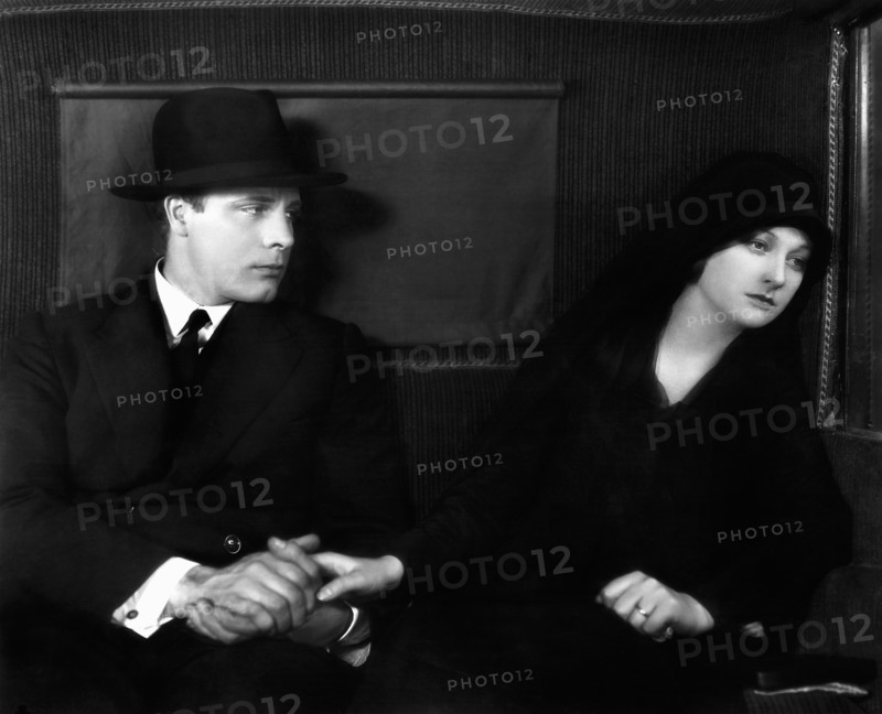 James Murray, Eleanor Boardman, on-set of the Silent Film, "The Crowd", 1928