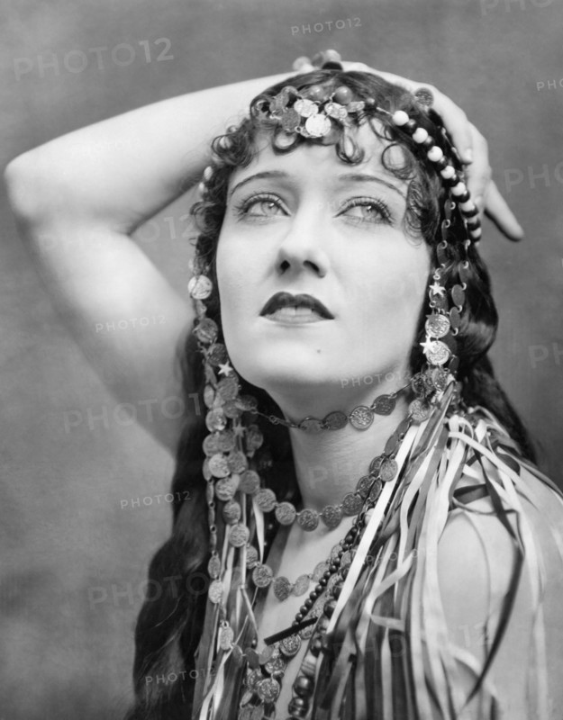 Gloria Swanson, on-set of the Silent Film, "The Great Moment", 1921