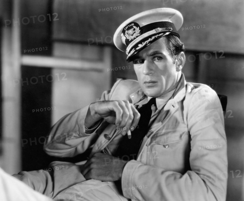 Gary Cooper, on-set of the Film, "His Woman", 1931