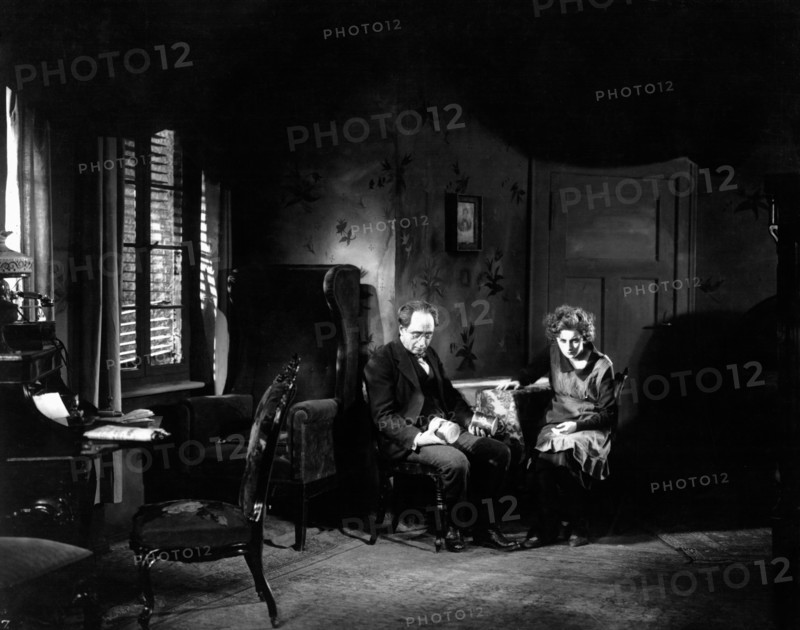 Jaro Furth, Greta Garbo, on-set of the Silent Film, "The Joyless Street" (aka Die Freudlose Gasse), 1925