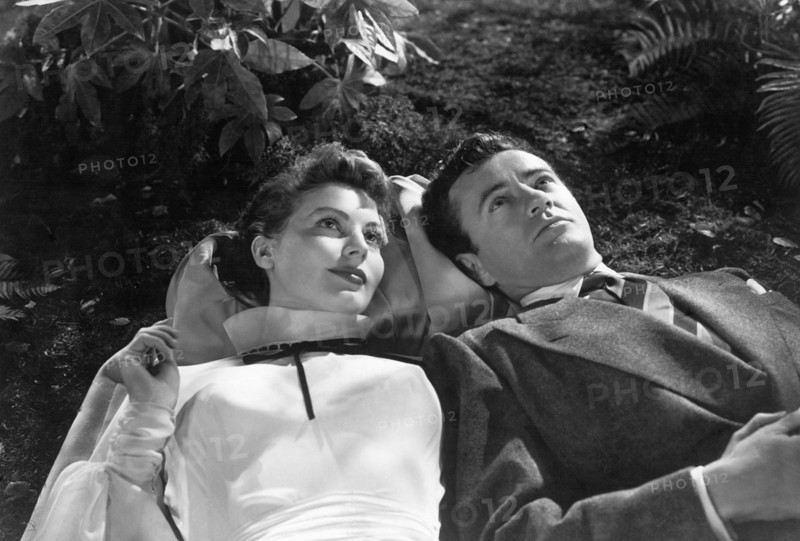 Ava Gardner, Robert Walker, on-set of the Film, "One Touch of Venus", 1948