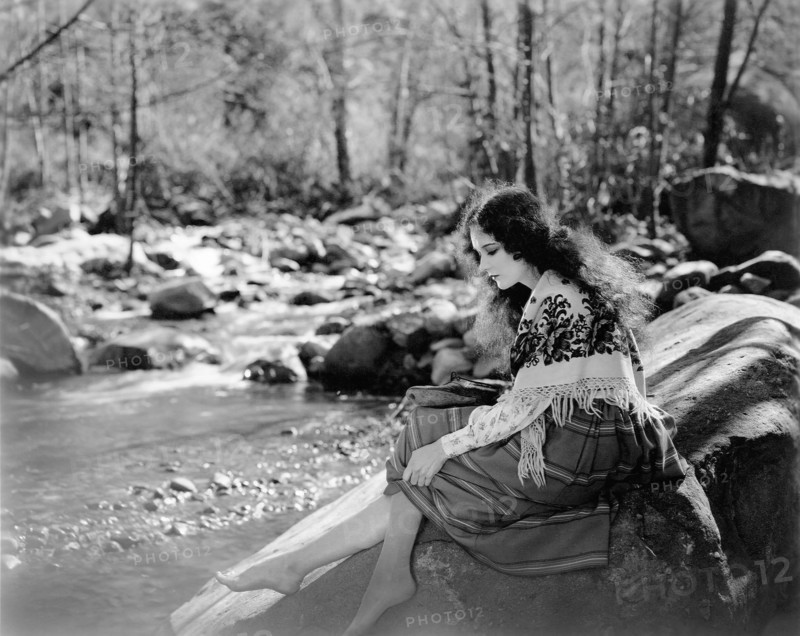 Mary Philbin, on-set of the Silent Film, "Surrender, 1927