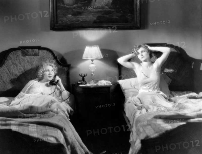 Lois Moran, Madge Evans, on-set of the Film, "West of Broadway", 1931