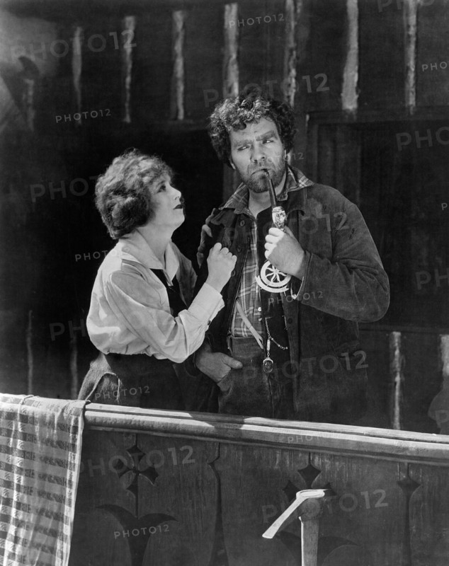 Francelia Billington, Gibson Gowland, on-set of the Silent Film, "Blind Husbands", 1919