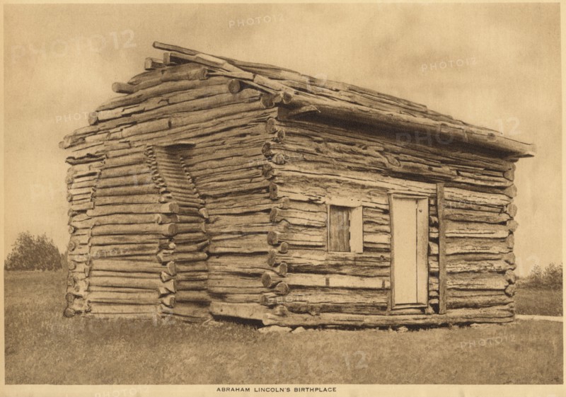 U.S. President Abraham Lincoln's Birthplace, Rock Spring Farm, Kentucky, USA, Illustrated Replica, 1914
