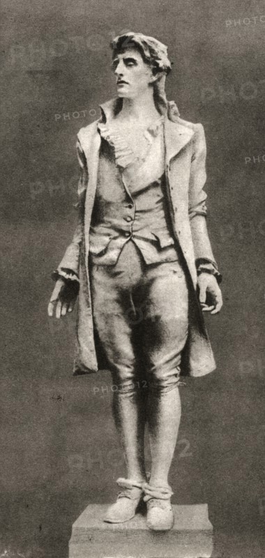 Nathan Hale, Soldier and Patriot During American Revolutionary War, Sculpture by Frederic MacMonnies