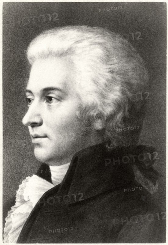 Wolfgang Amadeus Mozart (1756 –1791), Composer during Classical Era, Portrait, Cabinet Card