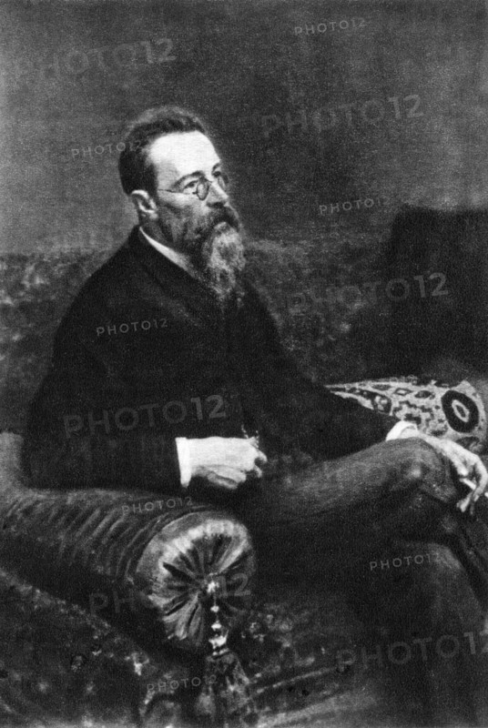 Nikolai Rimsky-Korsakov (1844 –1908), Russian Opera Composer, Portrait, Painting by Ilya Repin, 1893