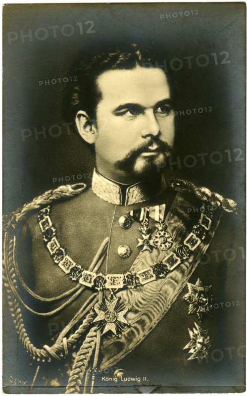 Ludwig II or Ludwig Otto Friedrich Wilhelm (1845-1886), King of Bavaria, Portrait, circa 1880