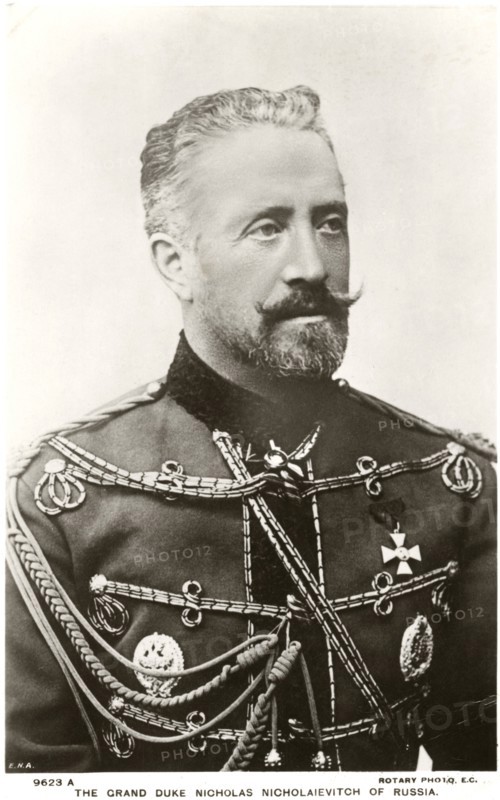 Grand Duke Nicholas Nicholaevitch (1856-1929), Grandson of Nicholas I of Russia and Commander-in-Chief of Russian Armies during 1st year of WWI, Portrait, circa 1915