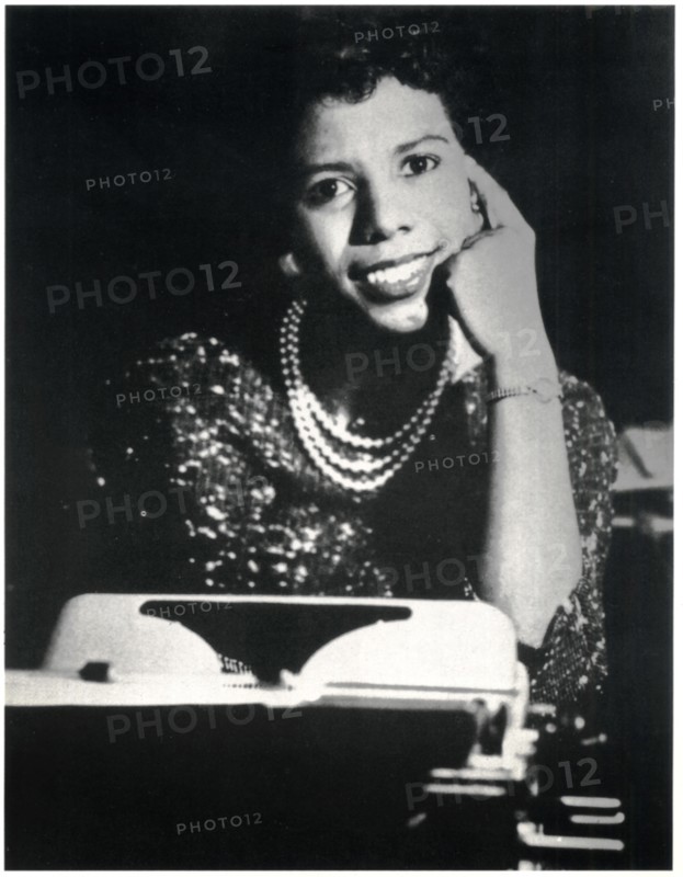 Lorraine Hansberry (1930-1965), American Playwright and Writer, Portrait, circa 1960