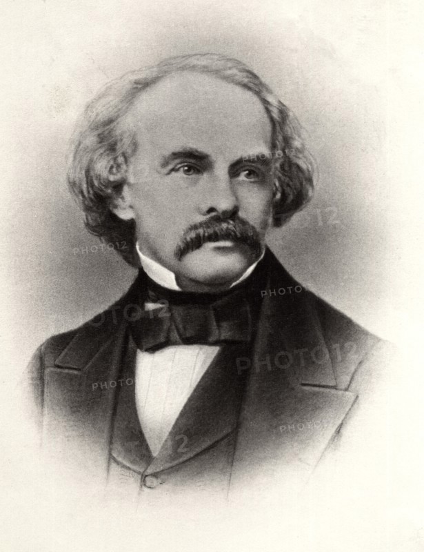 Nathaniel Hawthorne (1804-64), American Novelist, Portrait, circa 1850's