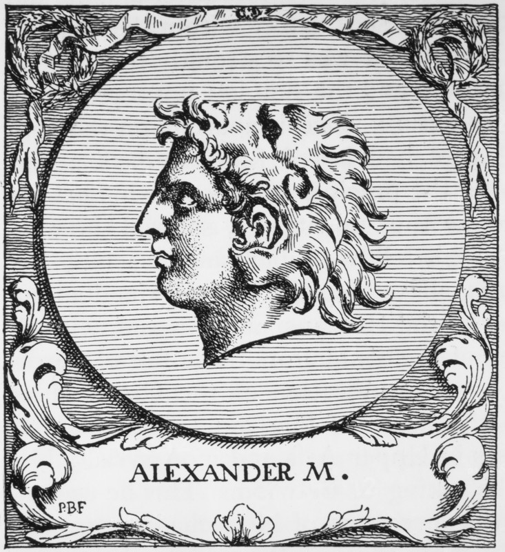 Alexander III of Macedon or Alexander the Great (356-323), King of Macedonia