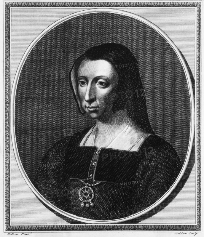 Katherine of Aragon (1485-1536), First Queen Consort of King Henry VIII, Portrait, Engraving, 1784