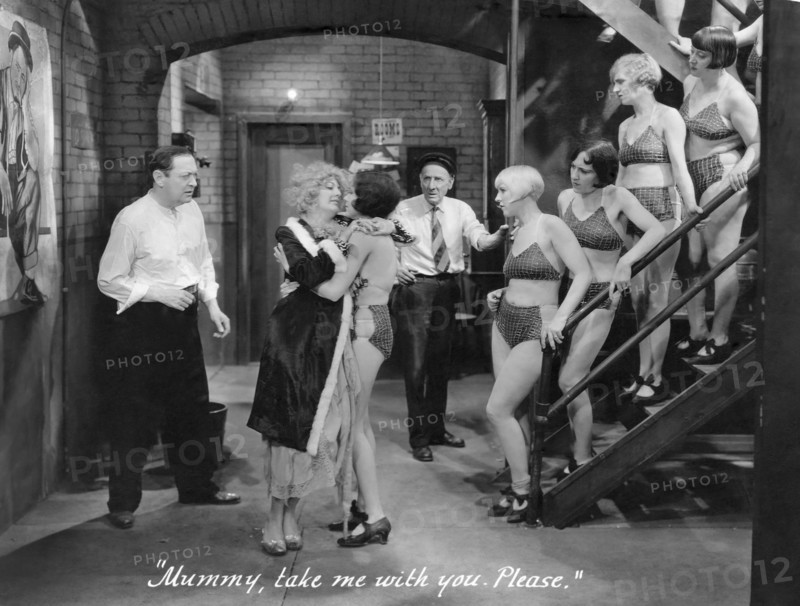 Helen Morgan and Joan Peers, on-set of the Film, "Applause", 1929