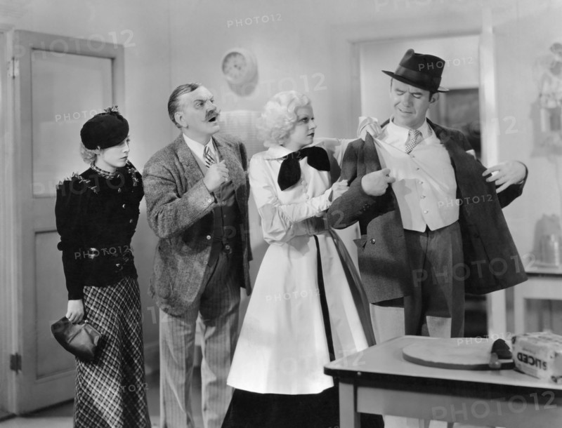 Isabel Jewell, Frank Morgan, Jean Harlow, Ted Healy, on-set of the Film, "Bombshell", 1933