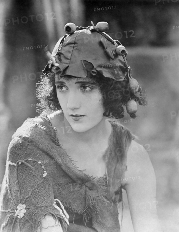 Constance Talmadge, on-set of the Silent Film, "Intolerance", 1916